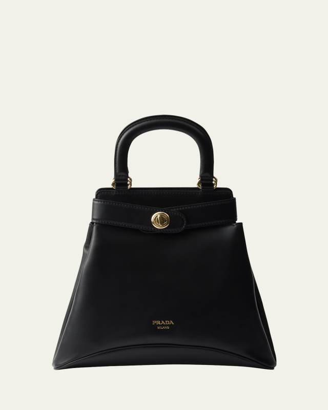 Etude Buckle Leather Top-Handle Bag